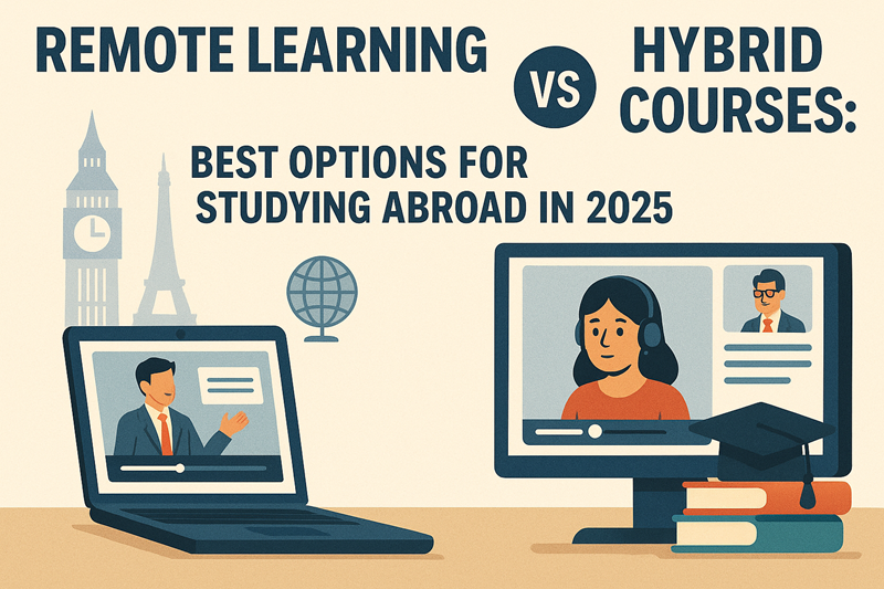 Remote Learning vs Hybrid Courses: Best Options for Studying Abroad in 2025