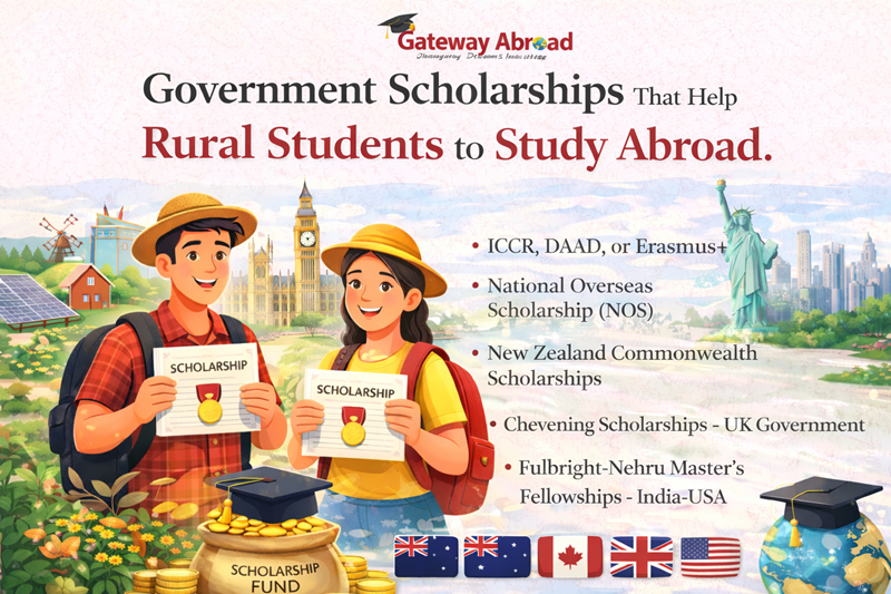 Top Government Scholarships That Help Rural Students to Study Abroad