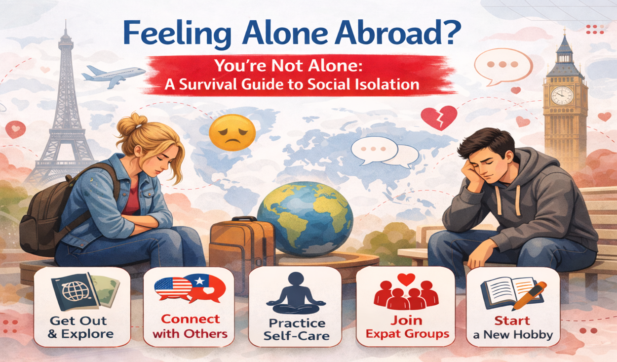 Feeling Alone Abroad? You're Not Alone: A Survival Guide to Social Isolation