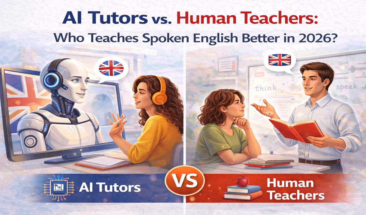 AI Tutors vs. Human Teachers: Who Teaches Spoken English Better in 2026