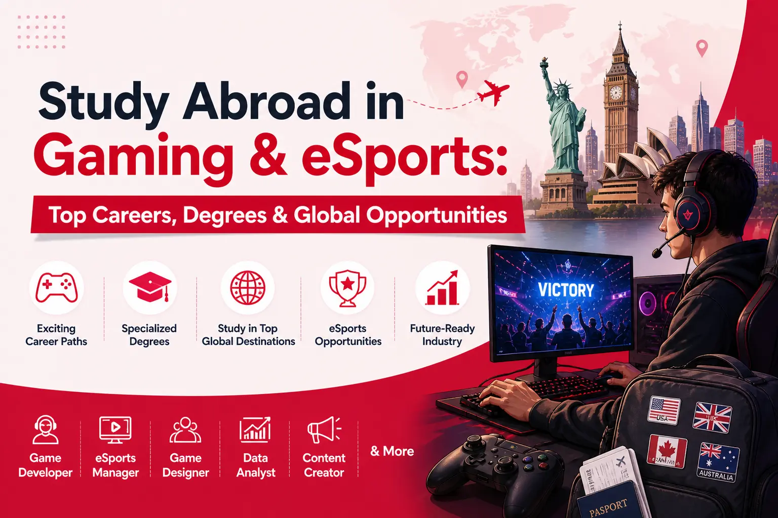 Study Abroad in Gaming & eSports: Top Careers, Degrees & Global Opportunities