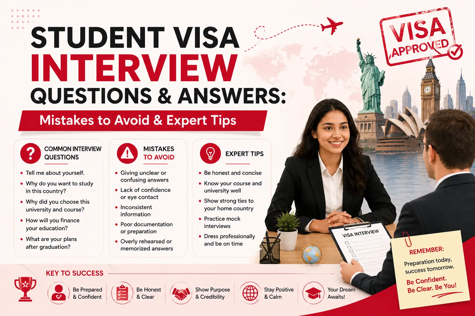Student Visa Interview Questions and Answers: Mistakes to Avoid & Expert Tips