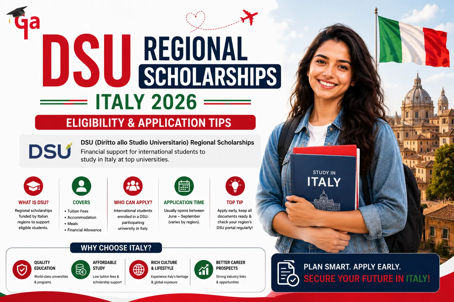 DSU Regional Scholarships Italy 2026 | Eligibility & Application Tips