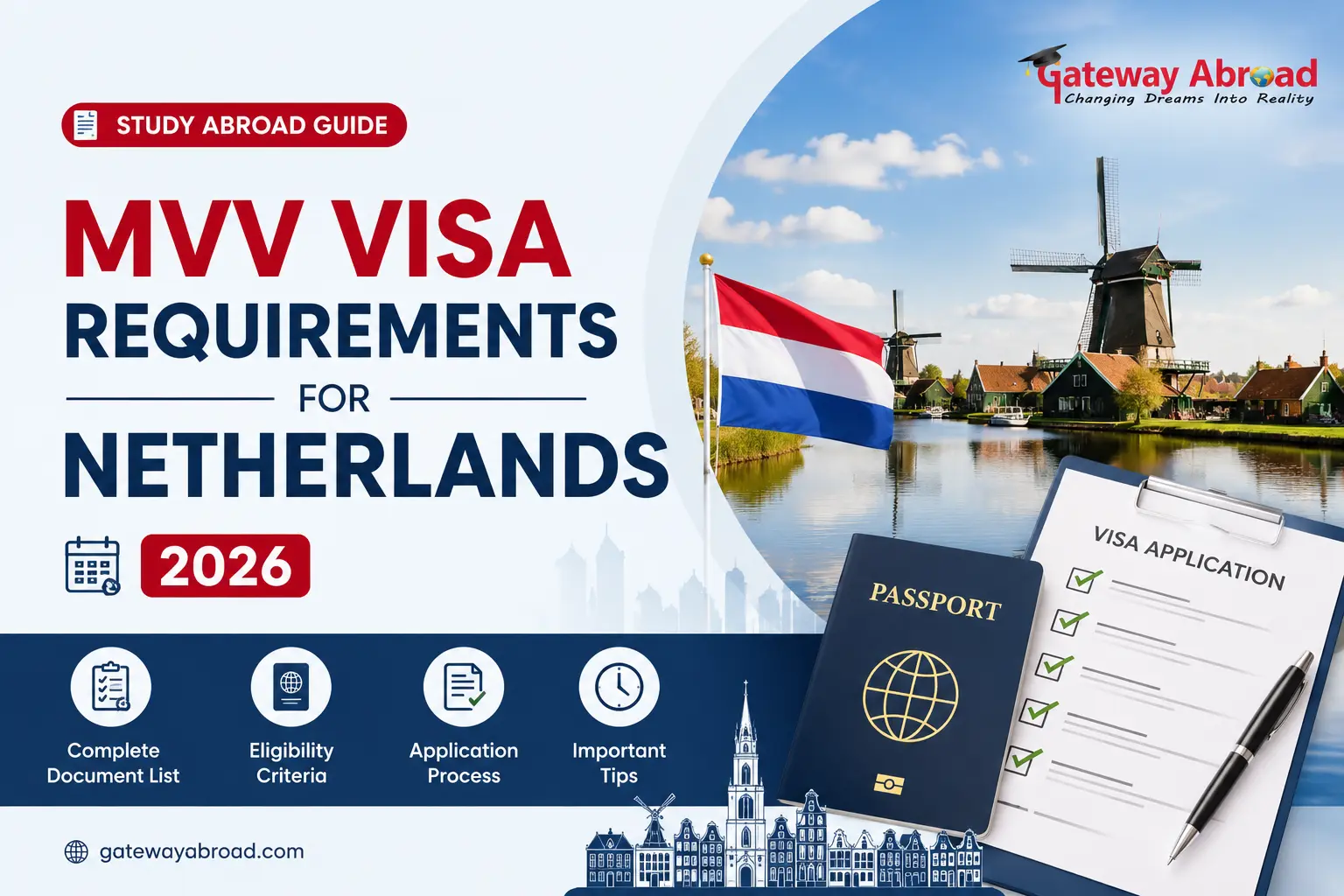 MVV Visa Requirements for Netherlands 2026 | Study Abroad Guide