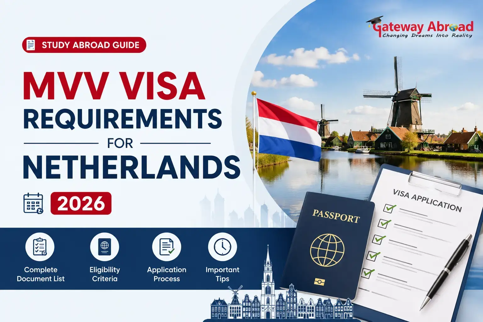 MVV Visa Requirements for Netherlands 2026 | Study Abroad Guide